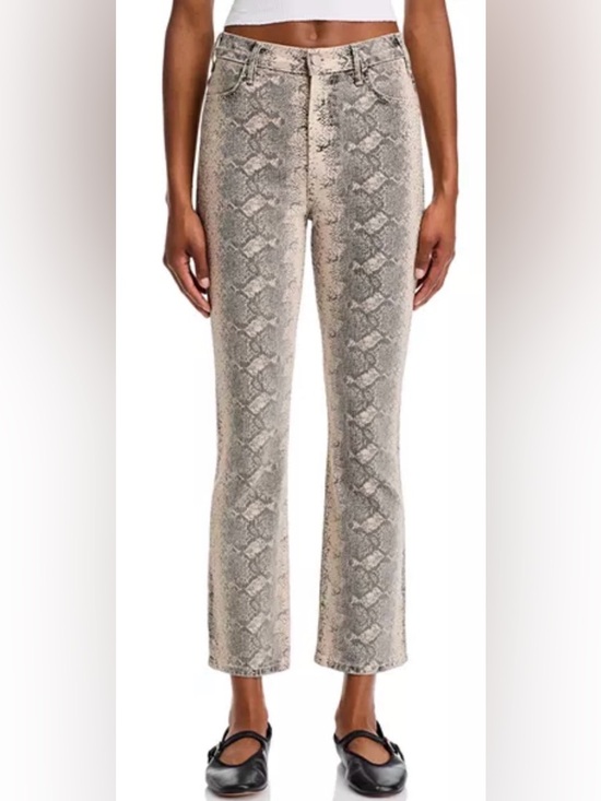 MOTHER Denim - NWT MOTHER "The Hustler" Flood jeans in the "Boa Babe" snake print 27
